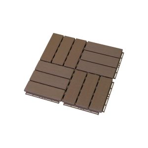 Wood Grain Deck Tile T1 Brown – 4.9m2/box of 54 tiles - Image 1